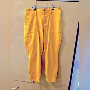 Studio blue yellow cropped pant size 12